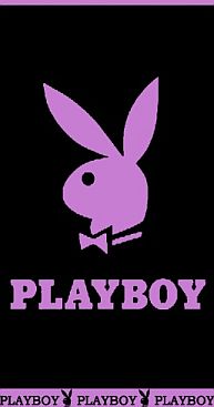 Badetuch-Playboy-flieder